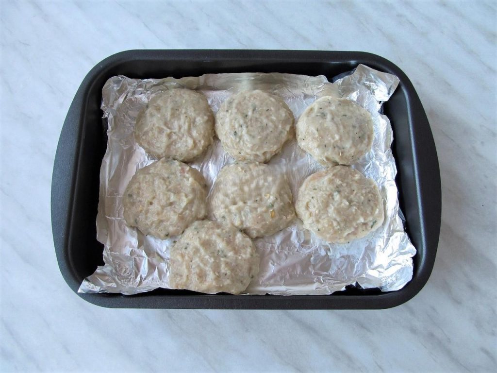 Shape the patties and prep the pan