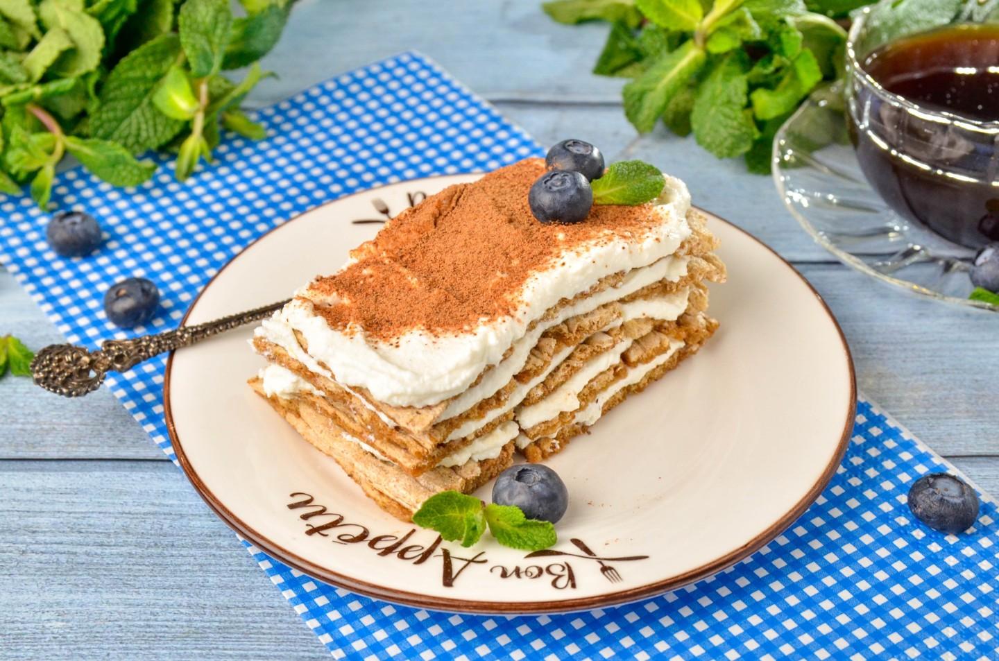 No‑bake healthy tiramisu 141 kcal